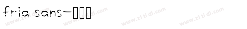 fria sans字体转换